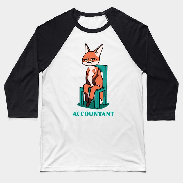 Accountant Sad Meme - Accounting & Finance Funny Baseball T-Shirt by Condor Designs